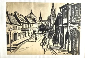 картина Будапеща худ.Кирил Майски