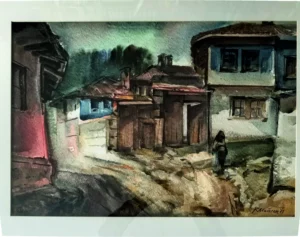 картина Мотив от Копривщица худ.Кирил Майски (2) 1