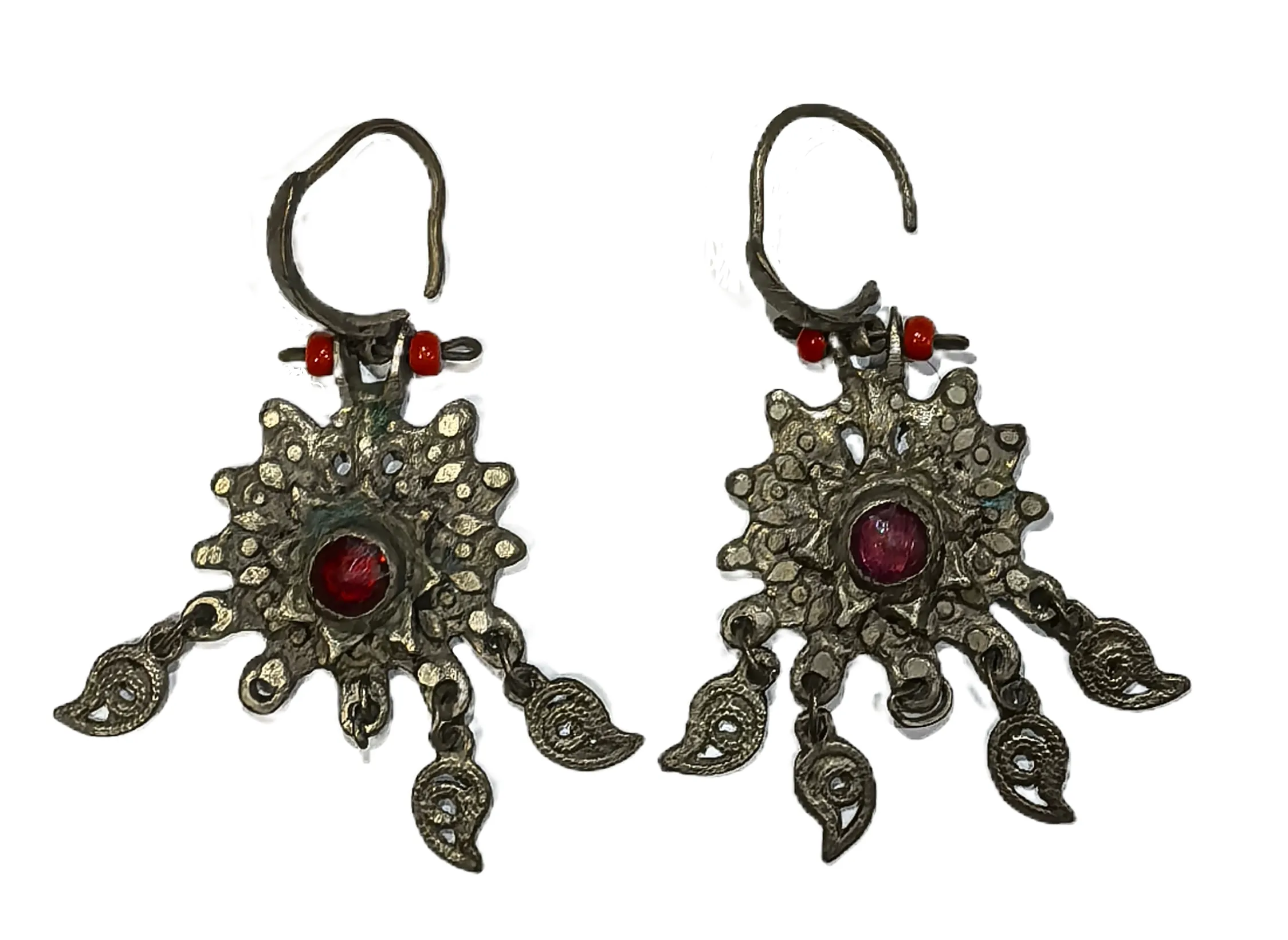 обеци сребро, ляти,имитация на филигран