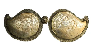 пафти св.Константин и св.Елена, сребърна сплав, седеф